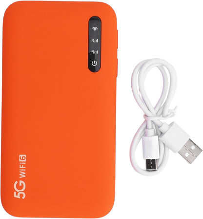 5G WiFi Mobile Hotspot for Travel, 5G Router with Sim Card Slot, Portable