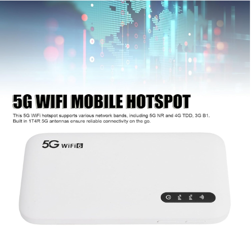 5G WiFi Mobile Hotspot, 2.4GHz and 5.8GHz Portable
